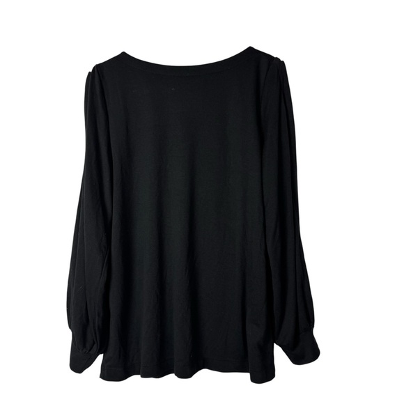 Ann Taylor LOFT Black Open Long Sleeve Top S - Picture 2 of 5